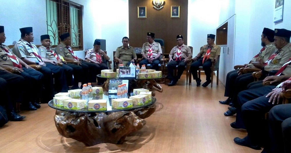 Kwarcab Kota Bandung dan Kwarda Jambi Sepakat Tingkatkan Kualitas Pengelolaan Pramuka