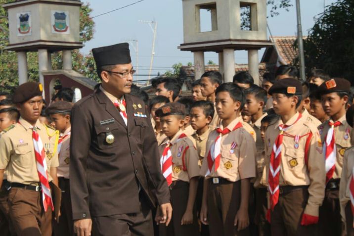 Kwarcab Garut Gelar Upacara HUT Pramuka Ke-57 2018