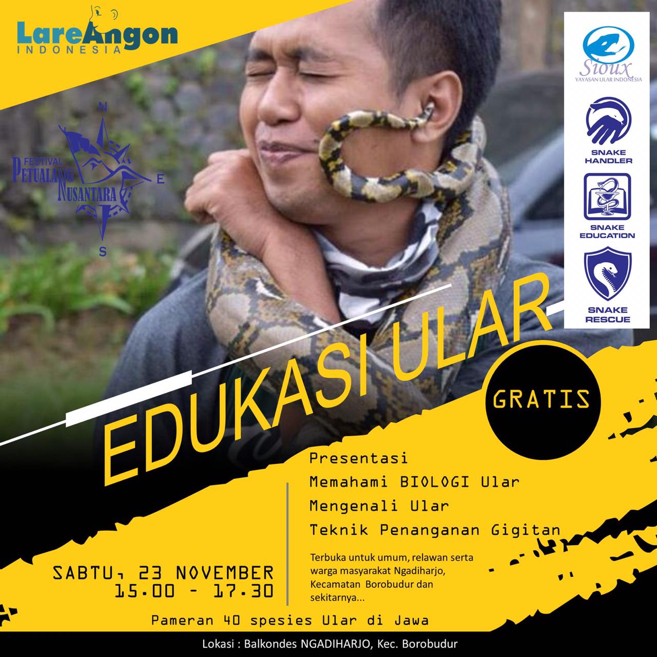 flyer edukasi ular sioux ular indonesia