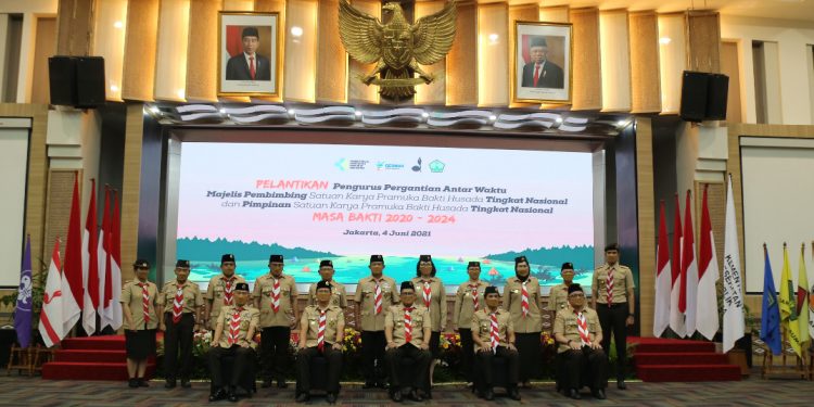 foto pasca pelantikan menkes pramuka