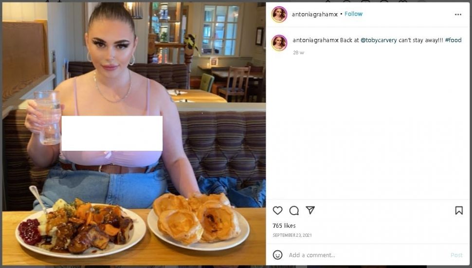 Viral Wanita Hasilkan Ratusan Juta dari Konten Makan (instagram.com/antoniagrahamx)