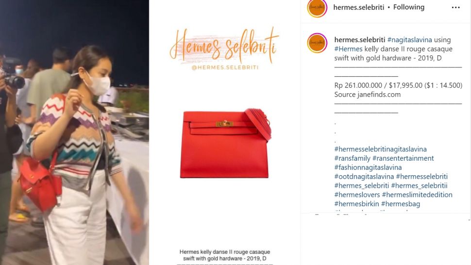 Koleksi lima tas Hermes yang dimiliki oleh Nagita Slavina, harga mencapai miliaran Rupiah (Instagram/hermes.selebriti)