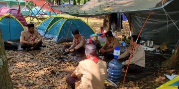 Ketua kwarcab palangkaraya terjunkan tim cadangan untuk membantu.