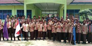 Pramuka SMA Negeri 2 Mesuji Makmur Selenggarakan Pengembaraan Bantara