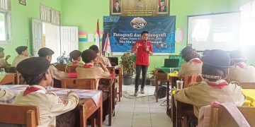 Penggalang MTs Ma’arif NU 2 Cilongok Dilatih Menjadi Konten Kreator