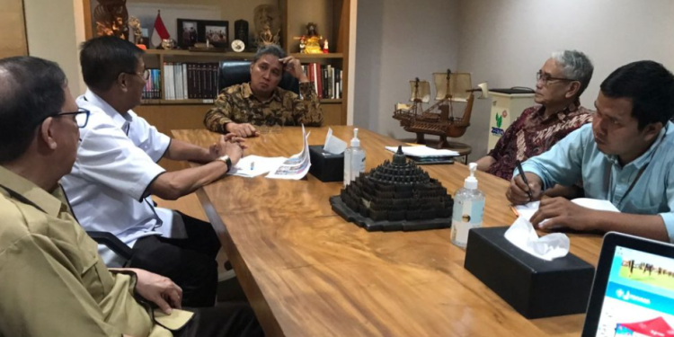 Tim Kwarnas Gerakan Pramuka mengadakan audiensi dengan Dirjen Kebudayaan di Gedung Kemendikbudristek