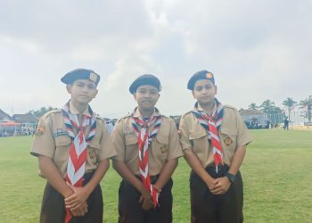 Pramuka SMP Negeri 1 Cisayong berpartisipasi HUT Tasikmalaya ke-391
