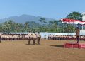 Pembacaan Pancasila, UUD dan Dasa Darma Pramuka Saat Upacara HUT Pramuka ke-62 di Tasikmalaya