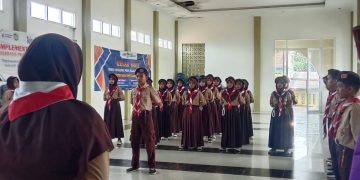 Pelantikan Kenaikan Tingkat Kecakapan Umum Pramuka SMP Negeri 1 Cisayong